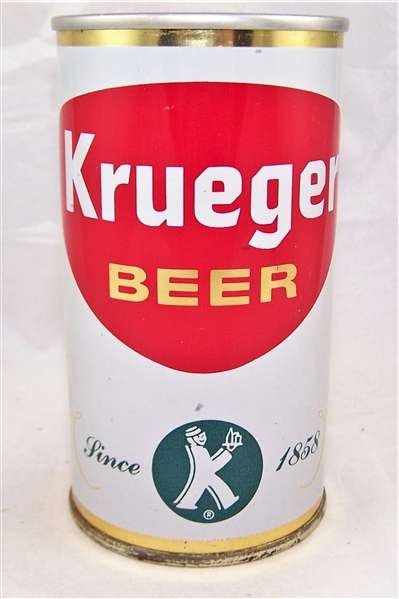 Krueger Zip Top Beer Can Green K-Man