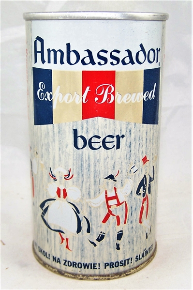 Ambassador Export Brand Fan Tab Beer Can..Tough as a Fan