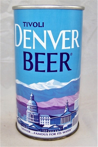 Tivoli Denver Zip Top Beer Can A1+