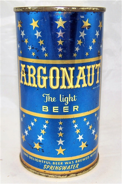 Argonaut Fine Light Flat Top Beer Can....Clean!