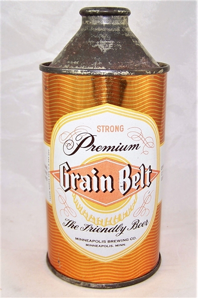 Grain Belt "Strong" Premium IRTP Cone Top Beer Can