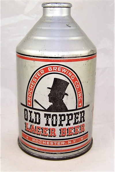 Old Topper Lager Crowntainer Beer Can.