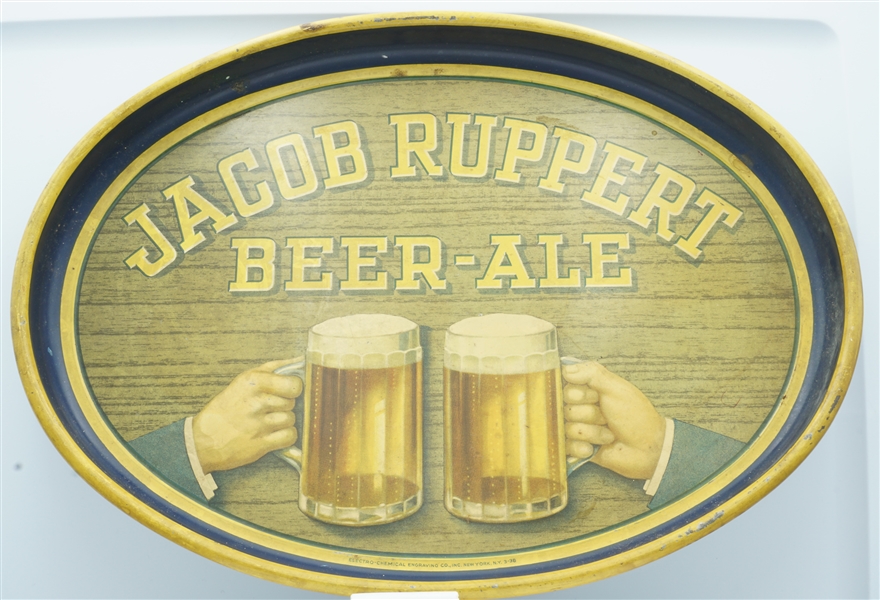 Jacob Ruppert Beer-Ale tray