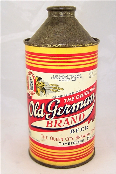 Old German Brand Cone Top Beer Can