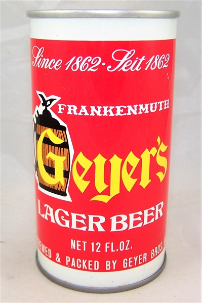 Geyers Lager Tab Top Beer Can