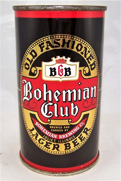 Bohemian Club Single Face Flat Top Beer can