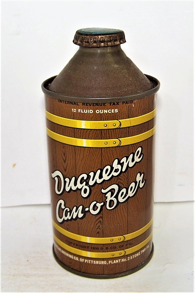  Duquesne Can-O-Beer IRTP Cone Top, 159-28