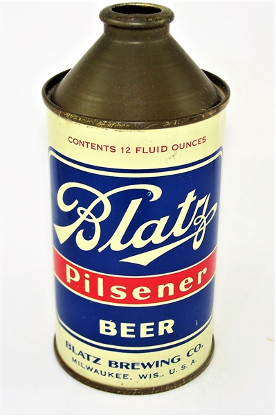  Blatz Pilsener IRTP Cone Top, 3.2-7% Beauty! 153-28