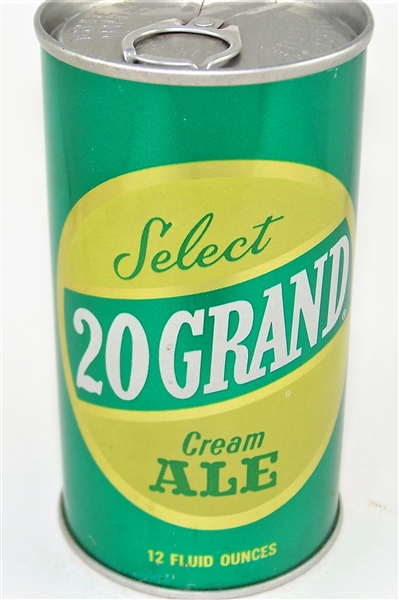  20 Grand Select Cream Ale Tab Top, 132-08 Clean!