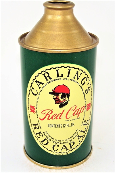  Carlings Red Cap Ale Cone Top, Yummy! 156-28