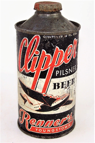  Clipper Pilsner Low Pro Cone Top w/crown. 157-20 RARE!