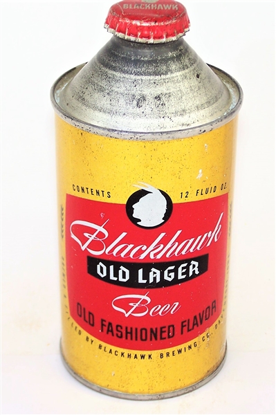  Blackhawk Old Lager Cone Top, 153-01 Very Tough Can!