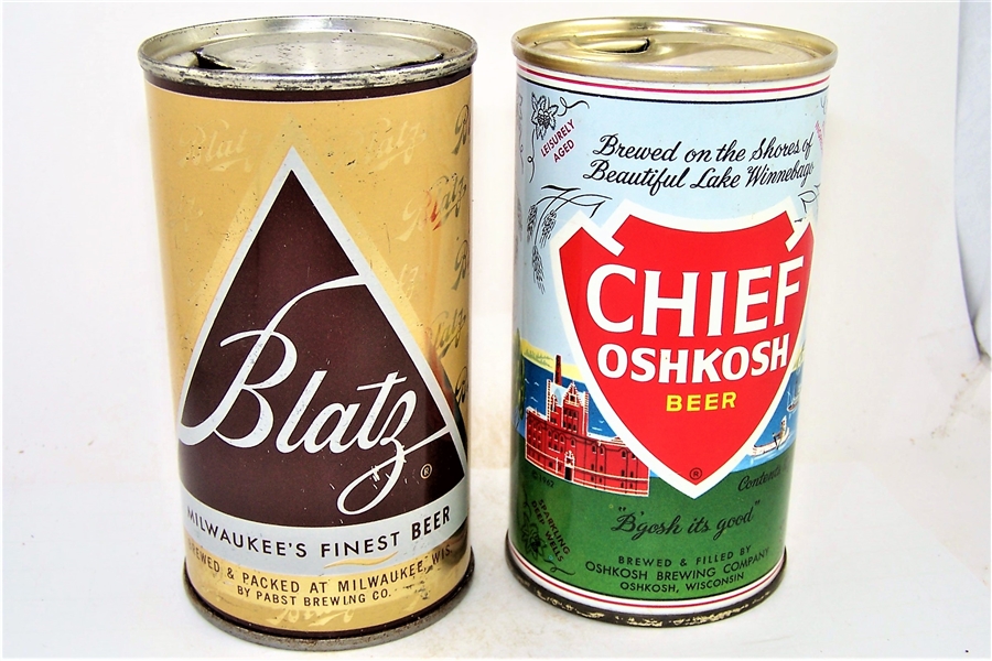  Two Wisconsin Flat Tops, Blatz and Chief Oshkosh, 39-22, 49-27