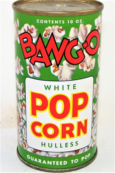  Bang-O 10 Oz. Popcorn Flat Top Can, (Full) Not Listed