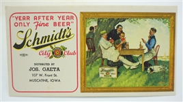  Schmidts City Club promotional card - Jos Gaeta distributor