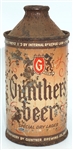  Gunthers Beer Special Dry Lager cone top - 168-06
