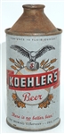  Koehlers Beer high-profile cone top - white - 171-26