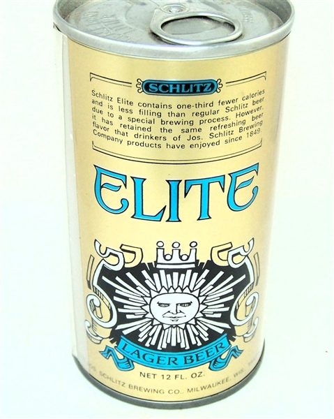  Schlitz Elite Foil Label Tab Top Test Can, Vol II 243-34