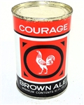  Courage Brown Ale 9 2/3 Ounce Flat Top, Not Listed.