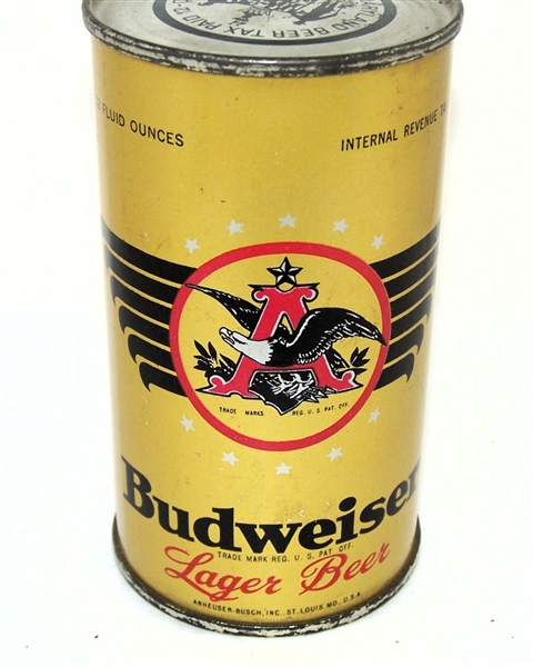  Budweiser Lager Opening Instruction Flat Top, USBC-OI 159