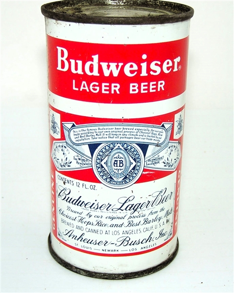  Budweiser Lager (Los Angeles) Flat Top, 43-20