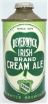  Beverwyck Irish Brand Cream Ale low-profile cone top with cap - 152-5