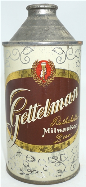  Gettelman Rathskeller Milwaukee cone top - 164-24