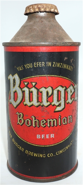  Burger Bohemian Beer cone top with cap - 155-26