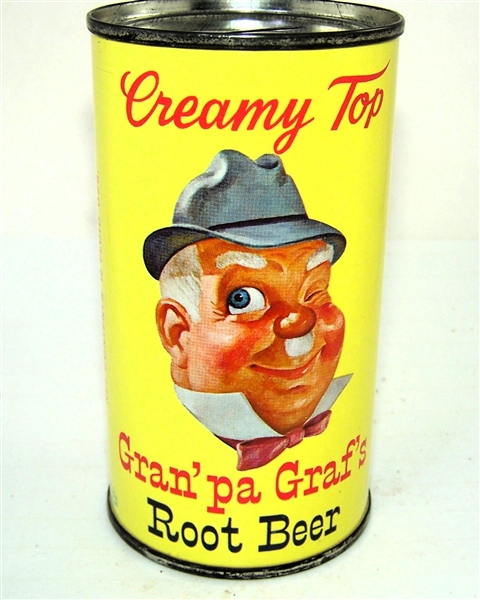  Granpa Grafs Pre Zip Code Root Beer Bank Top. Clean!