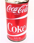  Coca-Cola (Metallic Red) Foil Label Juice Top Test Can, Rare!