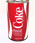  Coke Enamel Foil Label Tab Top Test Can.