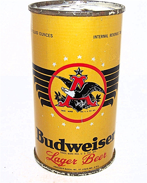  Budweiser Lager Opening Instruction Flat Top, USBC-OI 160