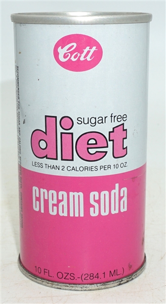  Cott sugar free diet cream soda - 10 ounce Canadian