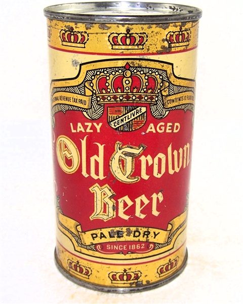  Old Crown Beer Opening Instruction IRTP Flat Top, USBC-OI 590