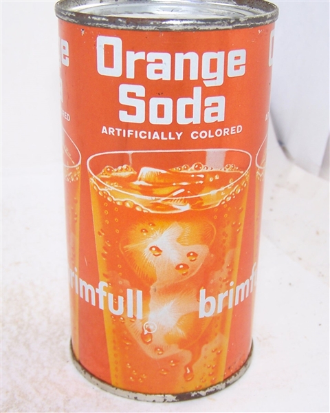  Brimfull Orange Soda Pre Zip Code Flat Top, Metallic