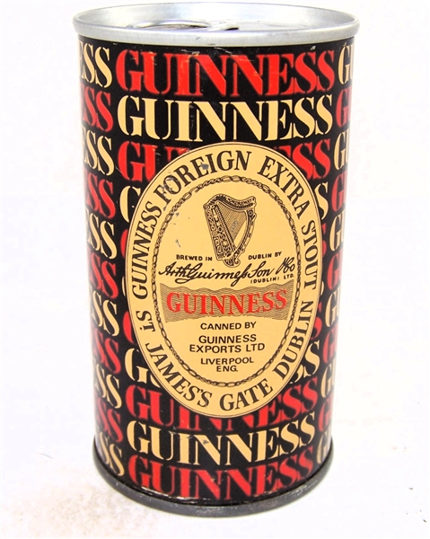  Guinness Extra Stout B.O Tab Top, England.