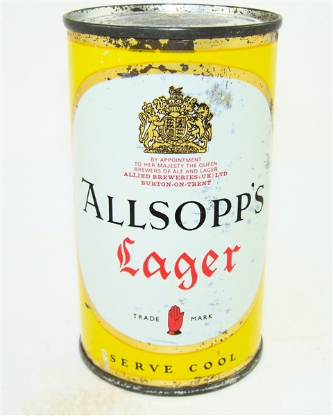  Allsopps Lager Flat Top, United Kingdom