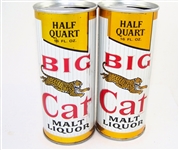  2 Different Big Cat Malt Liquor 16 Ounce Tab Tops, Milwaukee and Los Angeles, Vol II 139-19,18