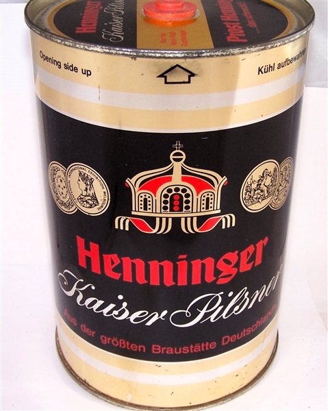  Henninger Kaiser-Pilsener Gallon Can, N.L