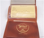  Walters Brewing Co. 1956 Tri-Fold Wallet, 65 YEARS, NOS