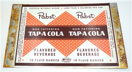  Pabst Non-Fattening Tapa Cola 10-ounce Sheet 