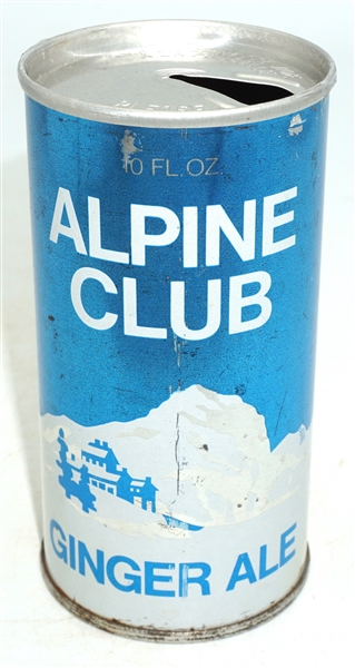  Alpine Club Ginger Ale Canadian 10-ounce Pull Tab