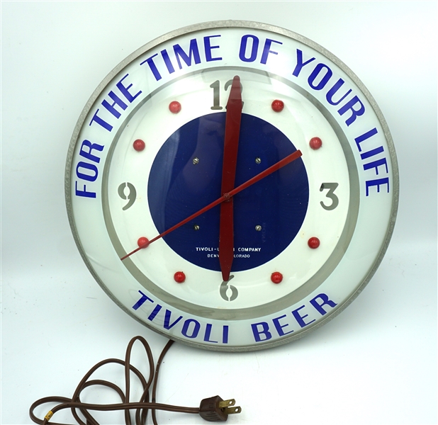  Tivoli Denver Beer Clock 1940s - RARE