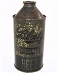  Blatz Pilsener Olive Drab Cone Top, W/free of tax, 153-24