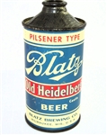  Blatz Old Heidelberg Castle Beer Low Pro Cone Top, M.T 4 1/2 % 153-19 