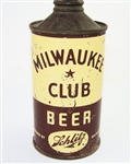  Milwaukee Club Low Pro Cone Top, Contains 4 3/4% Alc. 173-31