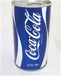  Coca-Cola Metallic Foil Label (Blue) Soda Test can.