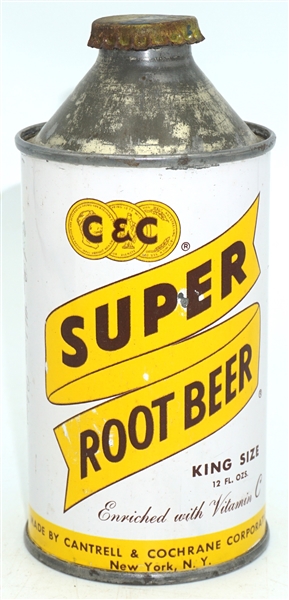  C&C Super Root Beer cone top - 12 ounce