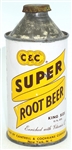  C&C Super Root Beer cone top - 12 ounce