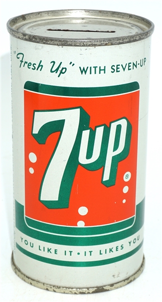  7-Up bank top - pre-zipcode